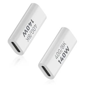 lot 4151 image: Duttek USB C Coupler 40Gbps, PD140W and 8K60Hz Video Display, USB C Female to Female Adapter, Type C to Type C for Thunderbolt 43, MacBook ProAir, iPad, Laptop, Phones (2Pack)