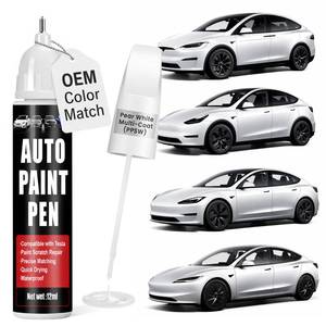 lot 4152 image: Touch Up Paint for Cars (Pearl White Multi-Coat PPSW), Compatible with Tesla Model Y3XS, 0.4 fl oz Color Accurate 2-in-1 Car Paint Scratch Repair Pen, Easy to Use, Fast-Drying, Long-Lasting