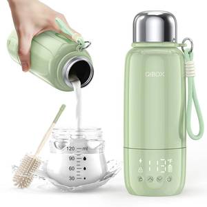 lot 4156 image: Portable Bottle Warmer for Travel - 3Min Fast Heating of Breast Milk and Formula, 36W Fast Charge, 17 Ounces Large Capacity, Baby Bottle Warmer On The Go for Outdoor Airplane and Car