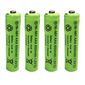 lot 4158 image: GSUIVEER Ni-mh AAA 600mAh 1.2V Triple A Rechargeable Batteries for Outdoor Garden Solar Light Lamp 4Pcs