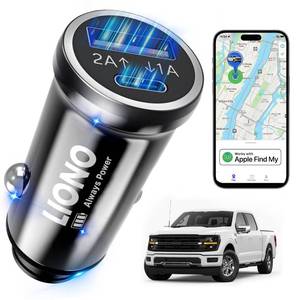 lot 4178 image: LIONO Car GPS Tracker & Charger with Built-in Rechargeable Battery, GPS Tracker for Vehicles, Hidden Car Tracker for Anti-Theft & Parking Location, for Family& Fleets, No Monthly Fee, No SIM, iOS Only