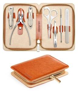 lot 4192 image: MR.GREEN Upgraded Manicure Set, German Stainless Anti Splash Nail Clippers Set with Cather, Quality Fingernail& Toenail Clipper, Professional Nail Care Kit with Exquisite Leather Case for Men & Women