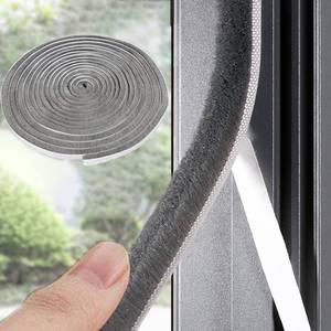 lot 4245 image: Weather Stripping Door Window Seal Strip 33 Ft, Selfadhesive Strong Adhesion, soundproofing, Draft Blocker, Dustproof, Suitable for Doors and Windows Cabinet Doors, 0.35 Wide X 0.35 Inch Thick, Gray