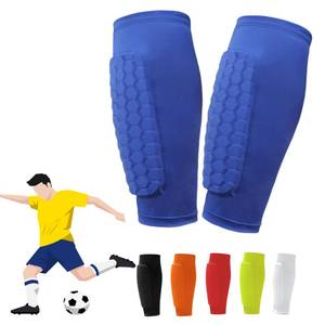 lot 4358 image: Shin Defender Shin Guards Kids, Soccer Shin Guards for Youth Adult, Lightweight Calf Protective Gear for Football Soccer Ski with Honeycomb Pads