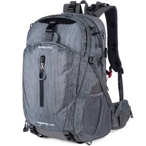 lot 4367 image: FENGDONG 40L Waterproof Lightweight Hiking,Camping,Travel Backpack for Men Women Gray