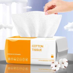 lot 4377 image: Face Towels Disposable,90 Count Ultra Thick face towels, Facial Wash Cloth for Sensitive Skin, Lint- free Facial Tissue, Skincare and Makeup Remover