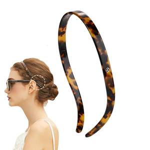 lot 4392 image: EVITA PERONI Hair Band for Eyewear, No Pressure, Non Slip Fashion Thin Headbands for Women - Tortoise - Hairband for Womens Hair