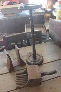 lot 3951 image: Antique Wood Berry Rake and More