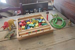 lot 3971 image: Kids Wood Toy Block Game and More