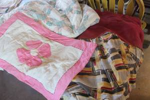 lot 4005 image: Vintage Queen Bed Skirt and More