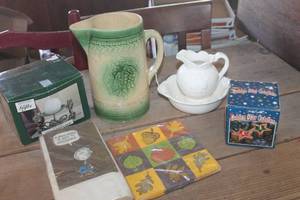lot 4027 image: Vintage Pitcher and More