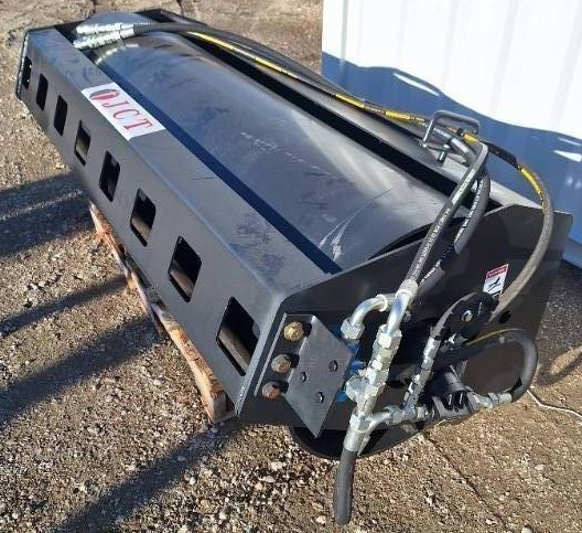 lot 4550 image: Unused JCT Heavy Duty Skid Steer Vibratory Roller - Compaction Power for Skid Steer Efficiency