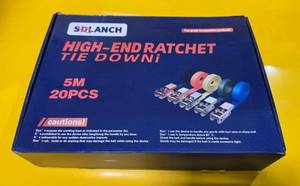 lot 5288 image: Unused 20pcs High-End Ratchet Tie Down 5M-20 Pieces  SDLBB