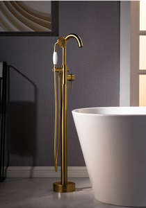 lot 43489 image: Woodbridge Fusion Floor Mount Tub Filler