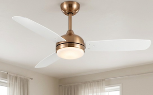 lot 43495 image: Modern 3-Blade Ceiling Fan with LED Light