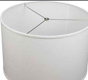 lot 43497 image: White Drum Lamp Shade