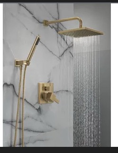 lot 43499 image: Silver Delta Modern Square Shower System