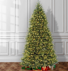 lot 43991 image: 12ft Pre-Lit Dunhill Fir Christmas Tree Retails $1,680