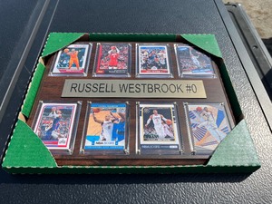 Russell Westbrook #0 Sports Card Collection Display - NBA Sports Memorabilia Plaque - Great Addition to Any Game Room etc