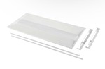 Keystone 2X4 LED Center Basket Doorframe Retrofit Wattage/CCT Selectable 30W/25W/20W 3500K/4000K/5000K 120-277V Frosted Curved Lens 0-10V (KT-RKIT30PS-24DC-8CSA-VDIM /CR) *Retails $119*