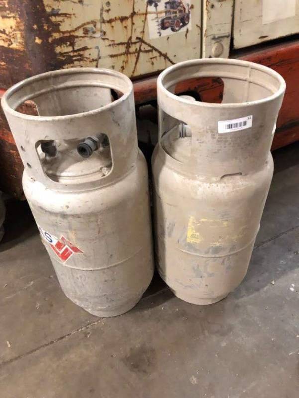 lot 51 image: 2 qty Propane forklift tanks