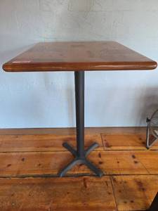 lot 4218 image: Commercial Restaurant Table with Metal Base