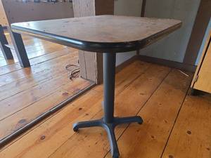 lot 4225 image: Restaurant Table with X-Base
