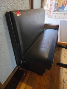 lot 4231 image: Black Restaurant Booth Bench