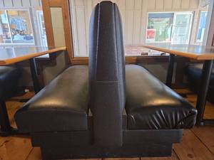 lot 4234 image: Restaurant Style Black Booth Seating