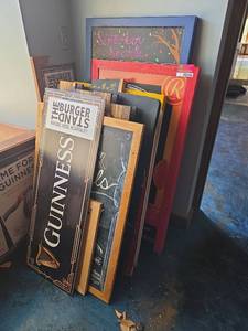lot 4246 image: Restaurant Chalkboard A-Fames and Signs
