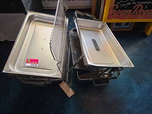 lot 4248 image: Commercial Stainless Steel Steam Table Pans and Holders
