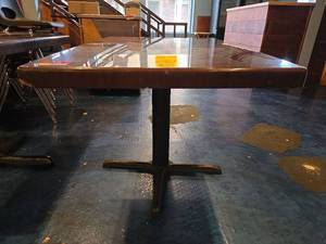 lot 4260 image: Commercial Restaurant Table with Pedestal Base