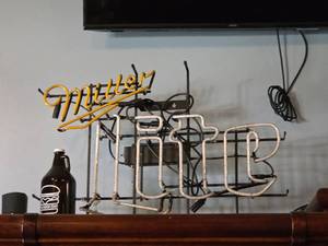 lot 4269 image: Miller Beer Neon Wall Sign
