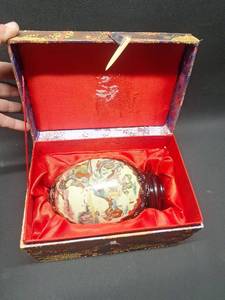 Japanese Hand-Painted Egg with Decorative Box - Egg 7 Inches