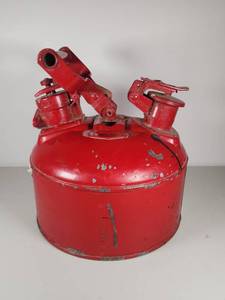 lot 83 image: Red Justrite Safety Gas Can