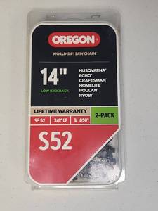 lot 127 image: Oregon S52 14-inch Chainsaw Single Chain