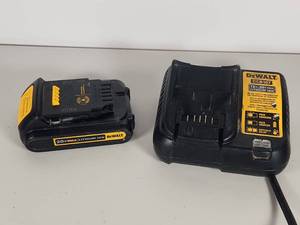 lot 136 image: DeWalt 20V MAX Battery and DCB107 Charger Set