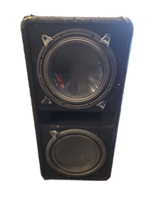 lot 230 image: Kicker CompR Dual Subwoofer Box with Amplifier