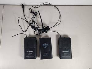 lot 242 image: Nady Systems VHF Wireless Bodypack Transmitters Set