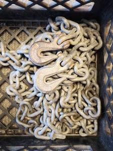lot 247 image: Industrial Grade Chain with Grab Hooks