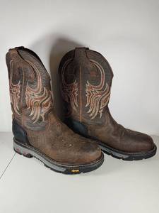 lot 257 image: Justin Steel Toe Work Western Boots Size 13D