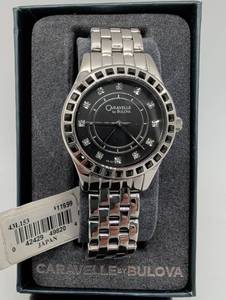 Bulova Caravelle Ladies Wristwatch, Crystal Accent Watch 43L153