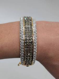 Crystal Embellished Gold-tone Bracelet by Joan Rivers Collection