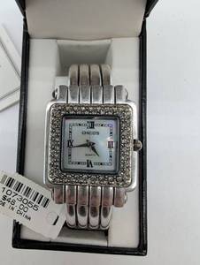 lot 99119 image: Chicos Crystal Square Face Watch