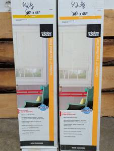 lot 99354 image: Window Images 2-inch Faux Wood Blind 48x48 White