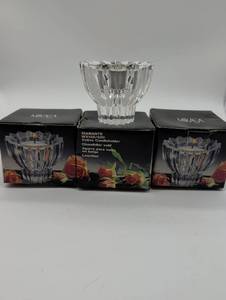 lot 99506 image: Mikasa Diamante Crystal Votive Candleholders WX126550 -  SET OF 3