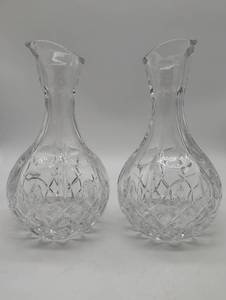 lot 99658 image: Cut Crystal Wine Decanters Set of 2