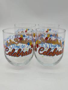 lot 99661 image: Time to Celebrate Party Glasses Set of 4