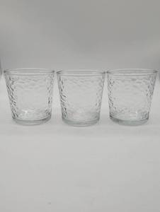 lot 99662 image: Textured Glass Tumblers Set of 3