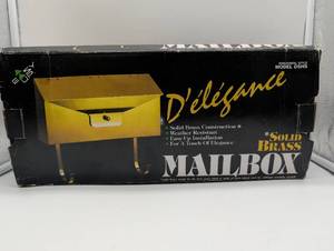 lot 99683 image: Delegance Solid Brass Mailbox Model DSHS